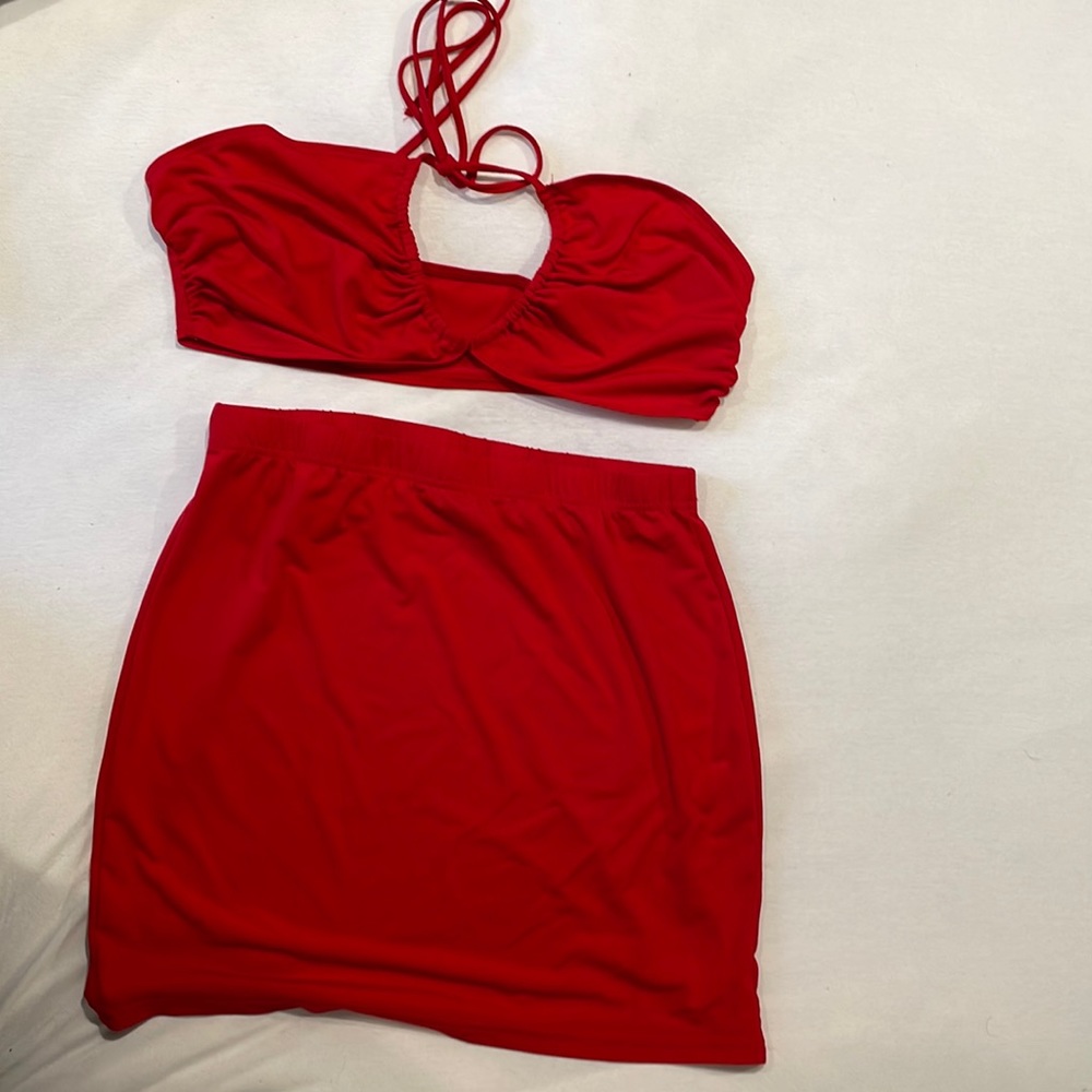 Red Two-Piece